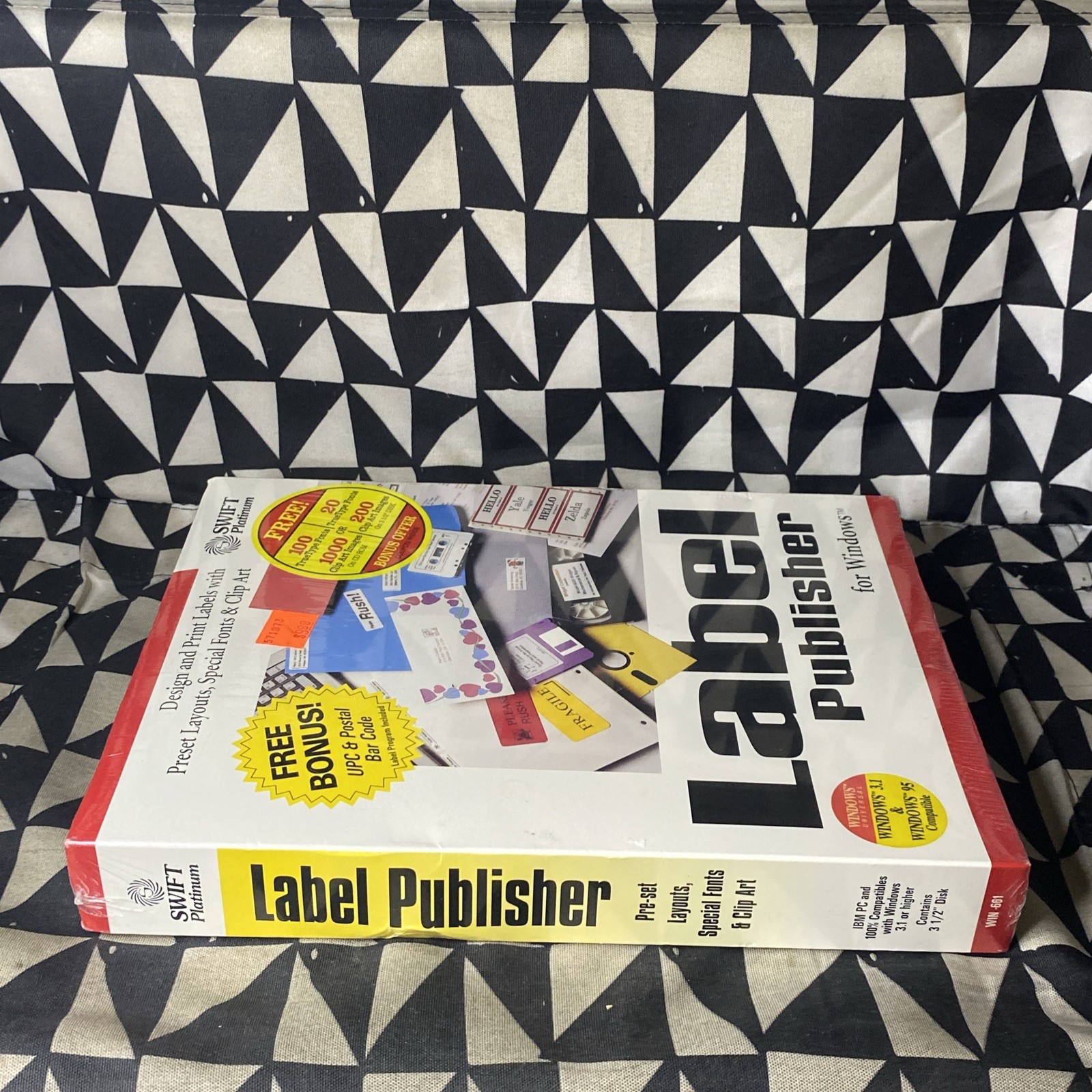 Label Publisher for Windows IBM PC 3.5″ Disk Cosmi Swift Platinum New Sealed