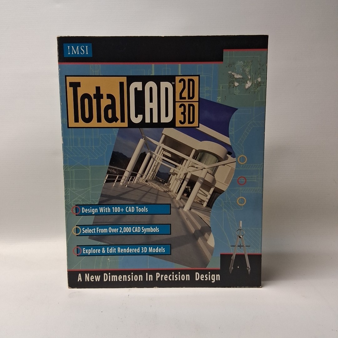 IMSI DESIGN Total CAD 2D – 3D CD And Manuals Win 3.1 Or 95 New In Box