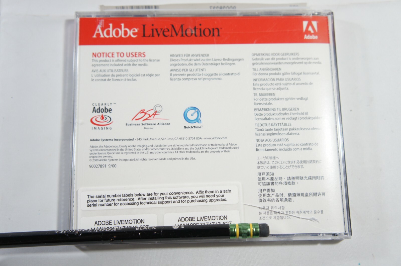 Adobe LiveMotion 1.0.2 Edication Ver. for Windows & Mac, FREE 2-3 Day Ship!!!