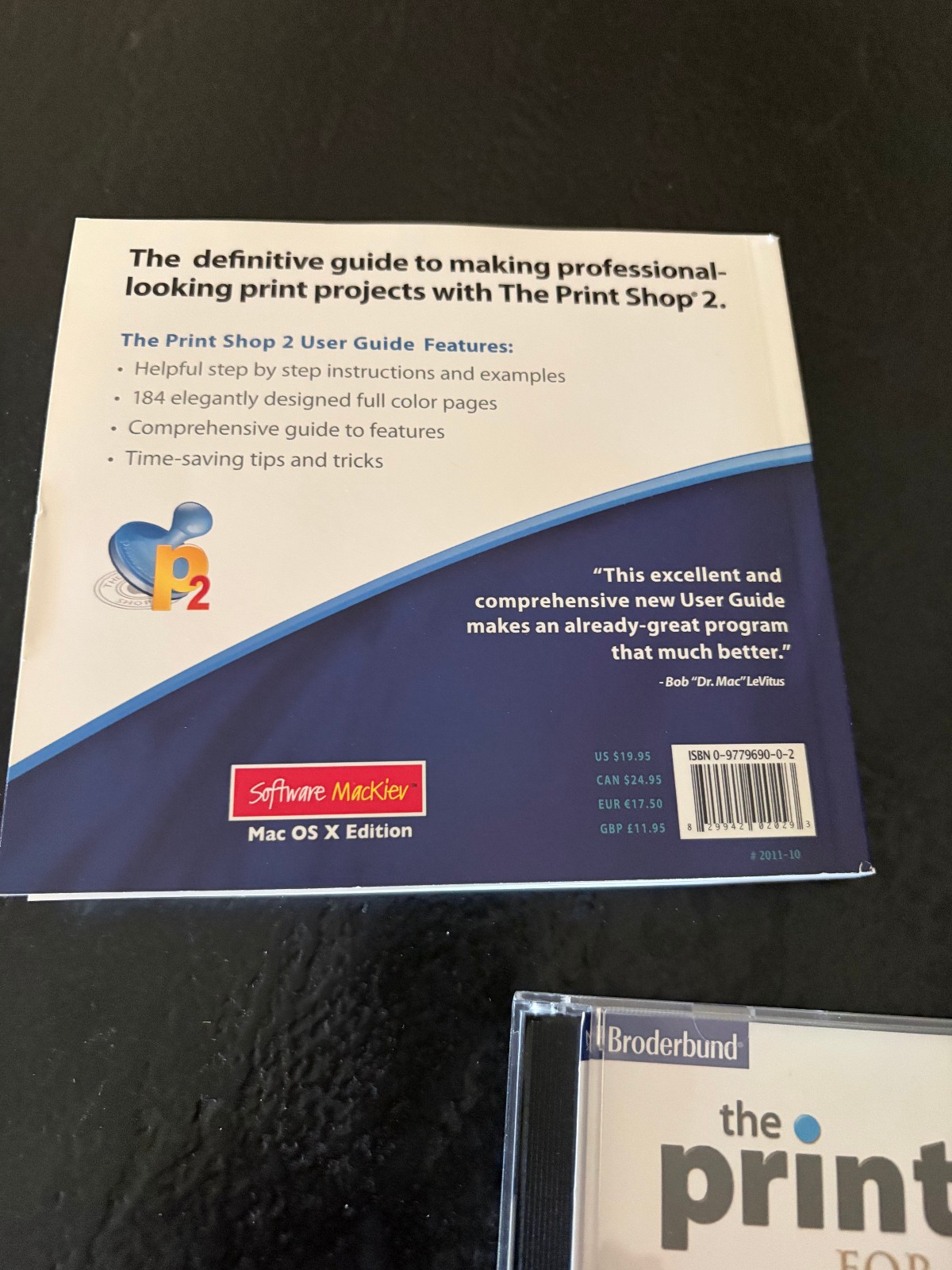 Broderbund The Print Shop Version 2 Software Mackiev Mac OS X edition excellent!