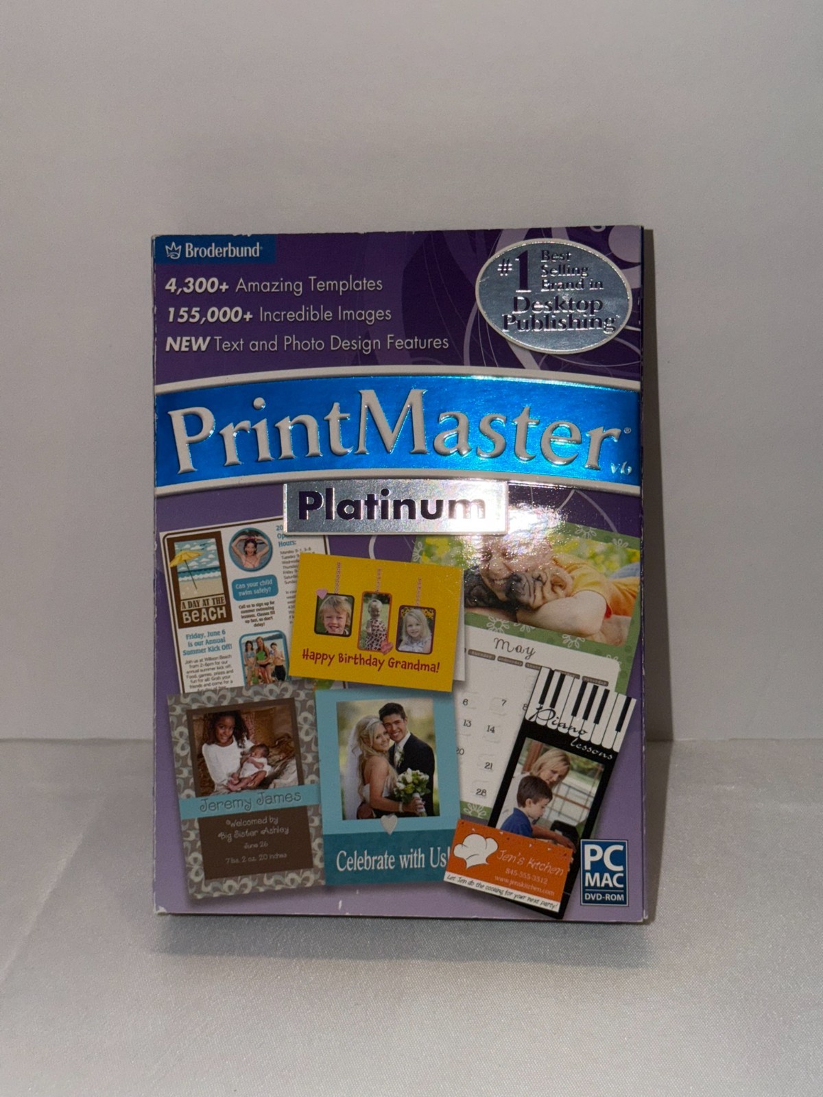 Broderbund PrintMaster Platinum v6 DVD Software