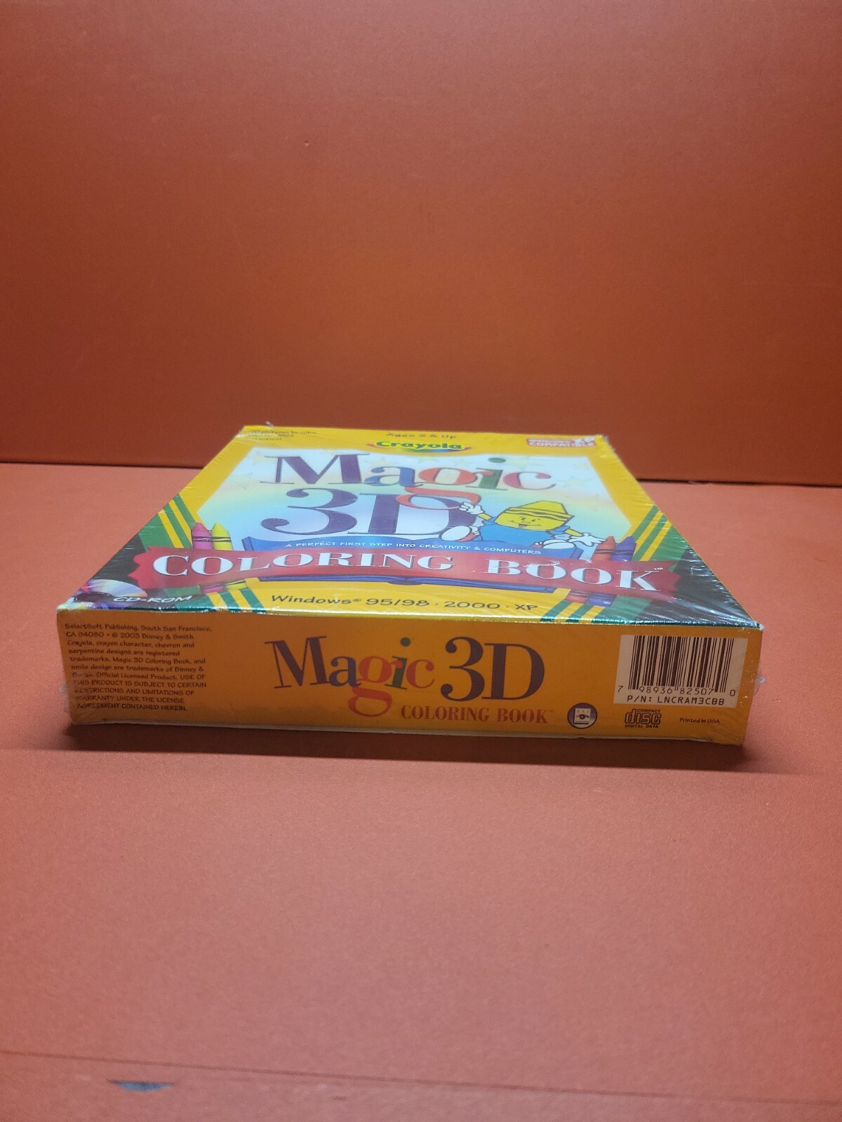 Rare Crayola Magic 3D Coloring Book (PC-CD, 2003) Big Box Edition ~ Sealed