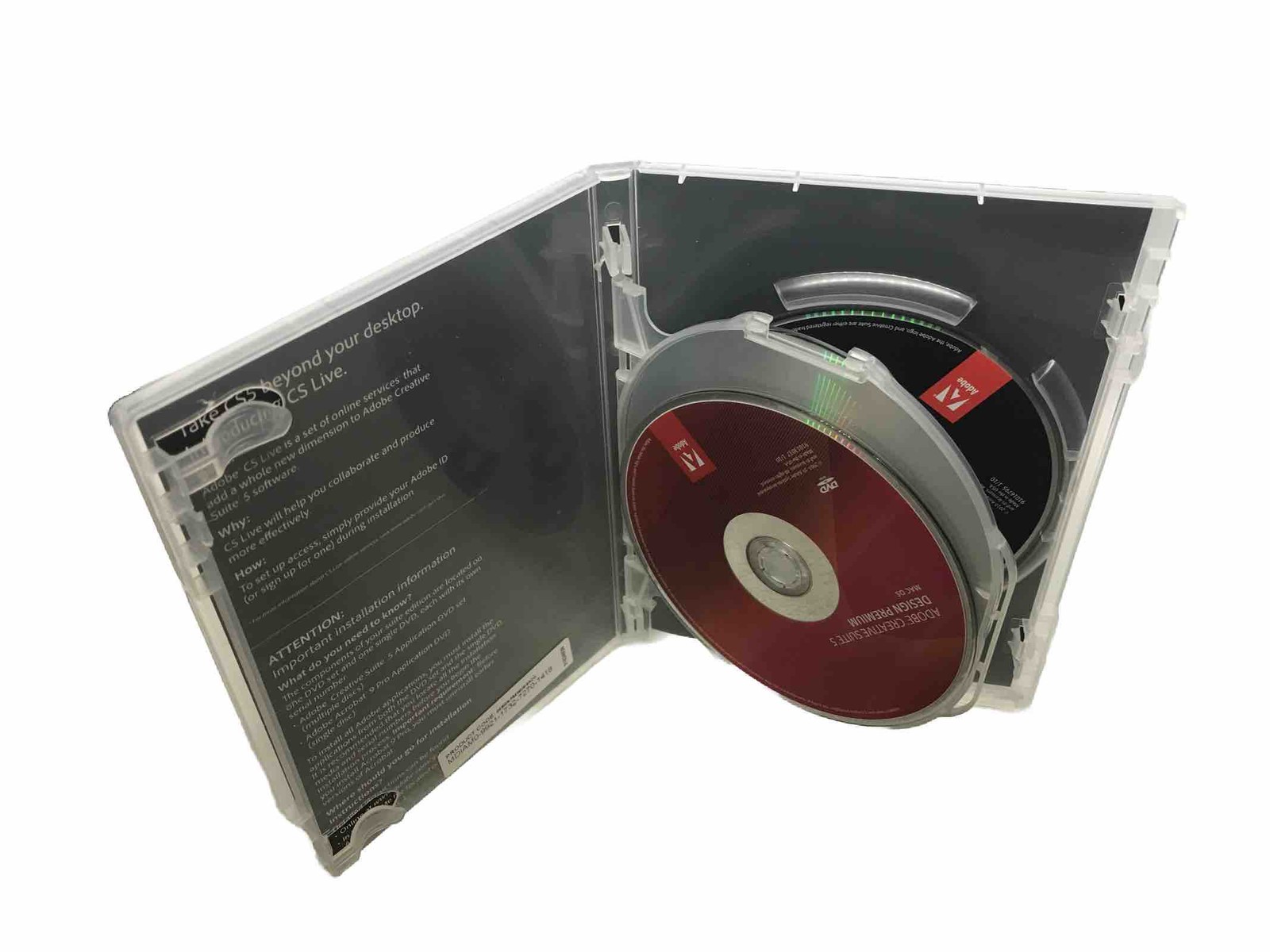 Adobe Creative Suite 5 Design Premium For MAC OS Student & Teacher 3 Disc