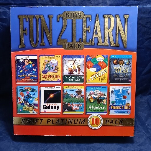 2001 Fun 2 Learn Kids Pack 10 Complete Software Programs by COSMI Windows