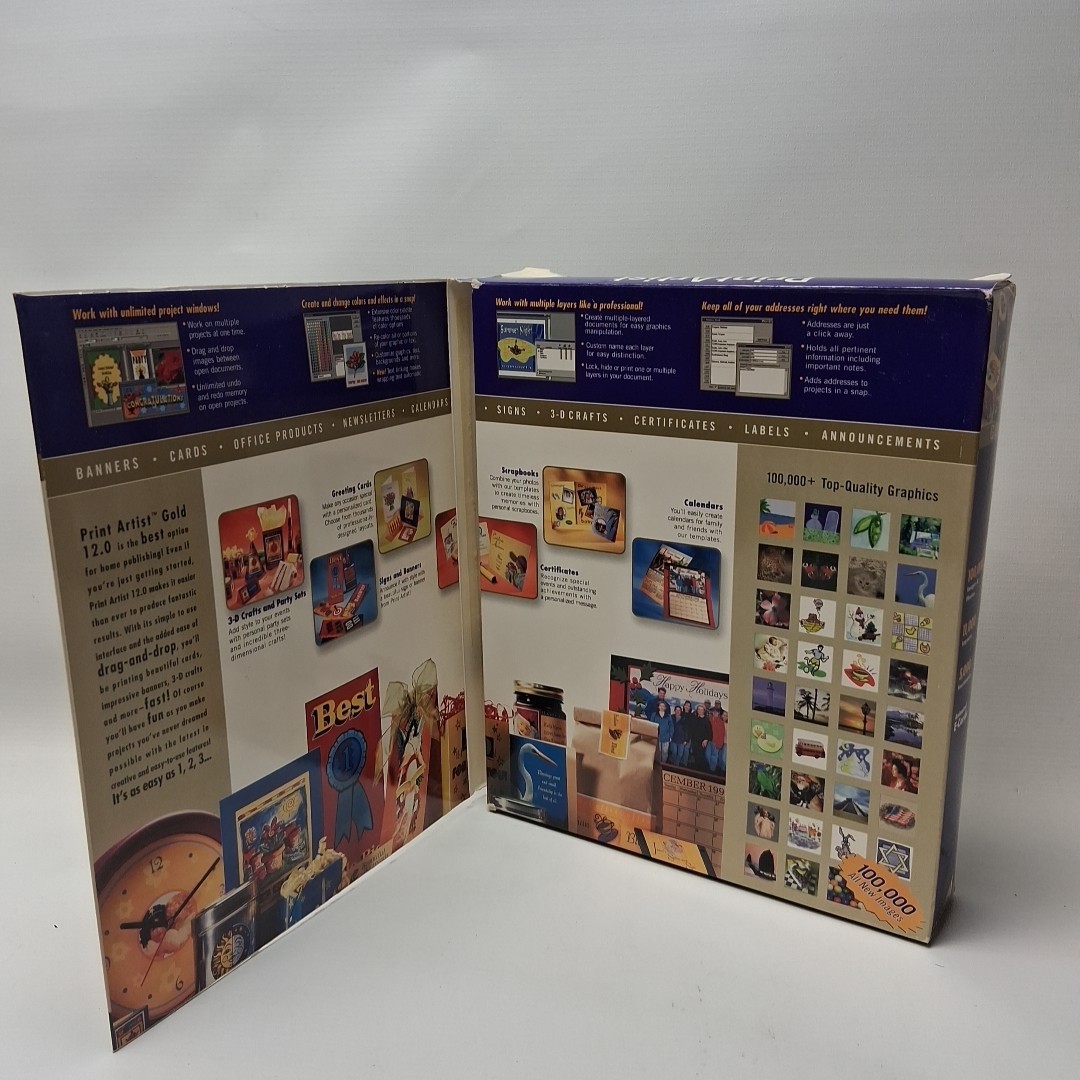 Sierra Print Artist Gold Vintage Computer Software Home Windows 95 Mac