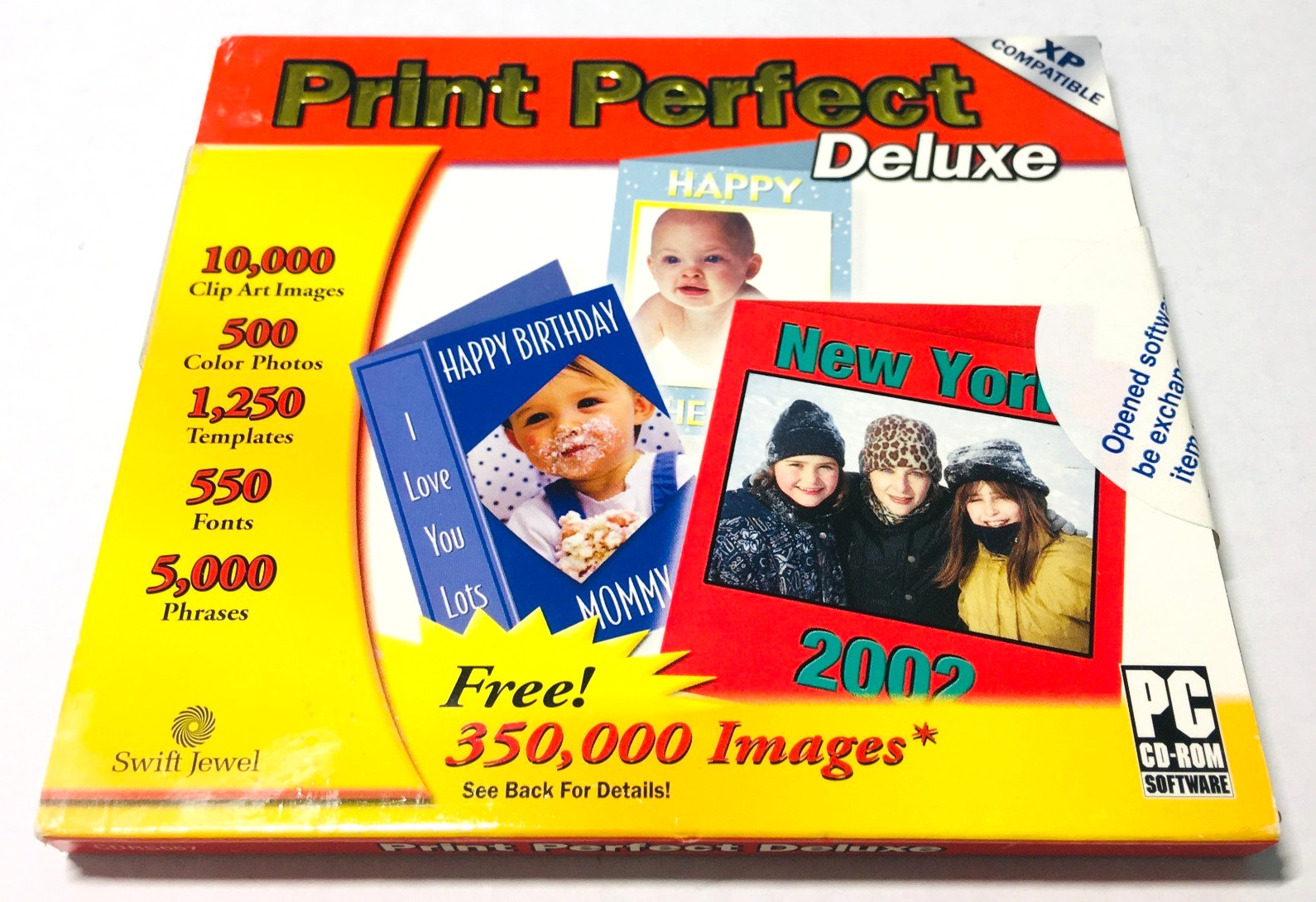 Cosmi Print Perfect Deluxe DVD Rom For Windows XP & More Swift Jewel CDRS667