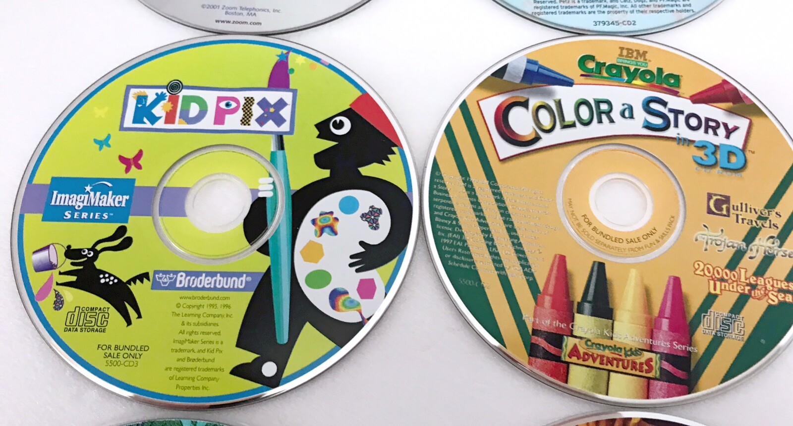 12 Vintage Kids CDs Winnie The Pooh, Mike Mulligan, Kid Pix & More Windows
