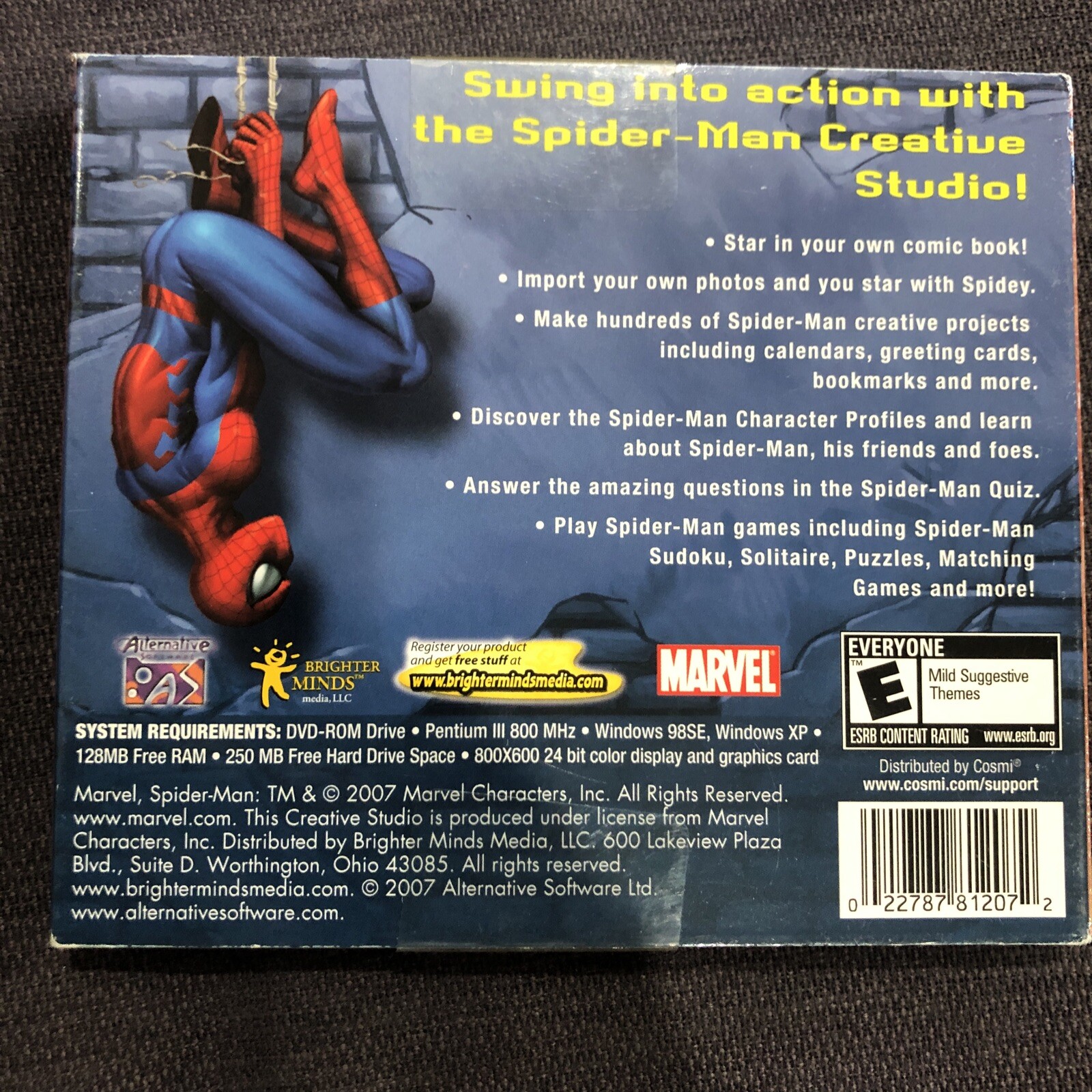 **New** The Amazing Spider-man, Creative Studio PC dvd-Rom