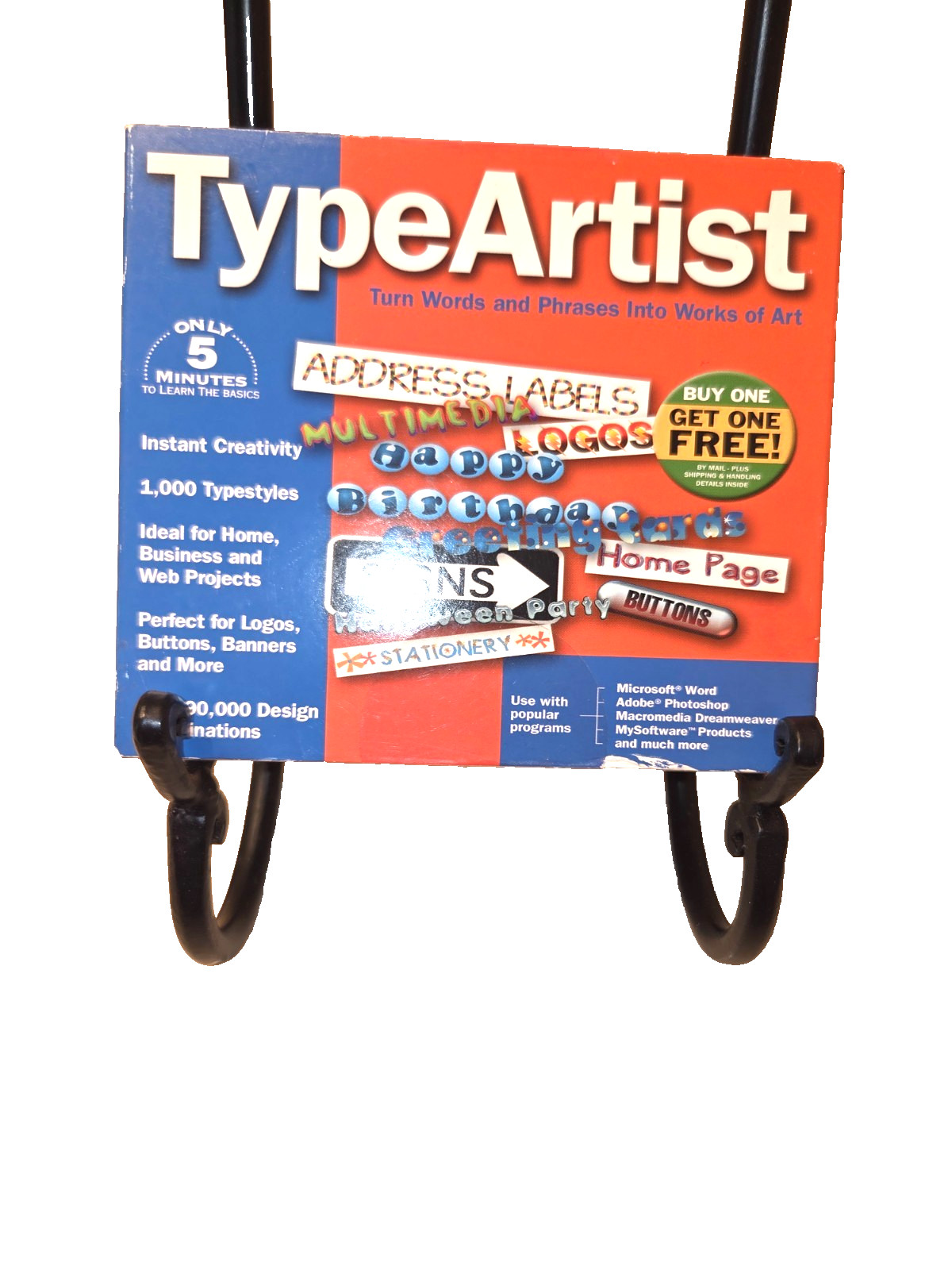Type Artist – Turn works & Phrases into Works (Software, cd, 2004) Avanquest