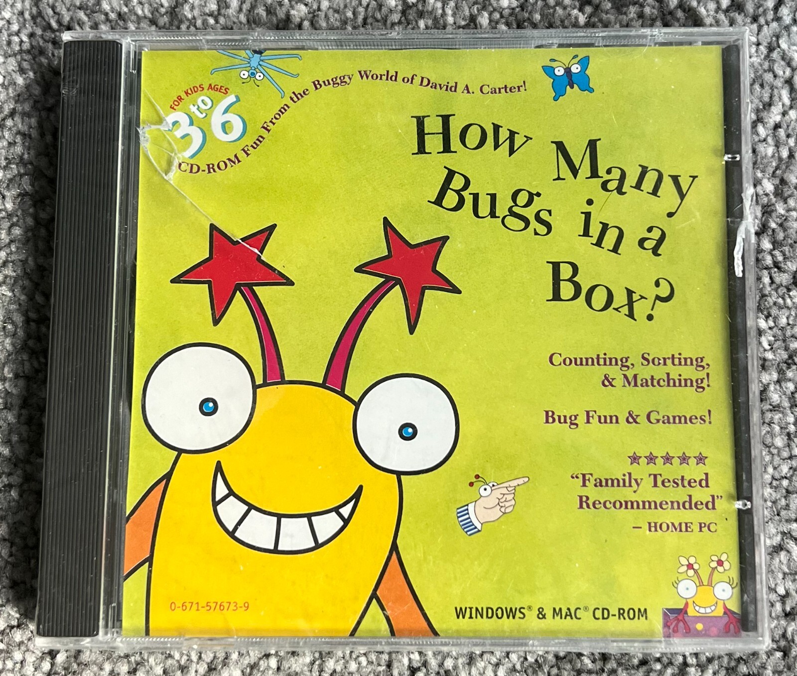 NEW/SEALED How Many Bugs In A Box PC Game CD-ROM Windows/Mac 1997 DAVID A CARTER