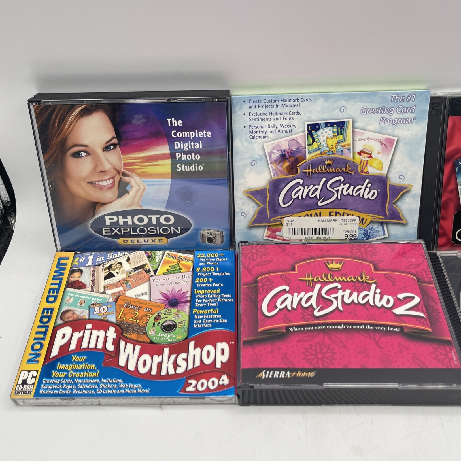 Windows 95 Art Lot PC CD-ROM Software Creative Hallmark Cards & Photo Studio