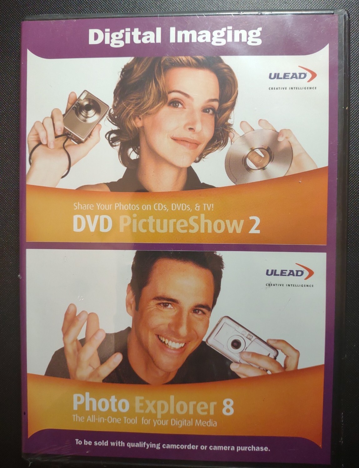 ULead DVD PictureShow 2. PLUS Photo Explorer 8. CD Software. New, Sealed.