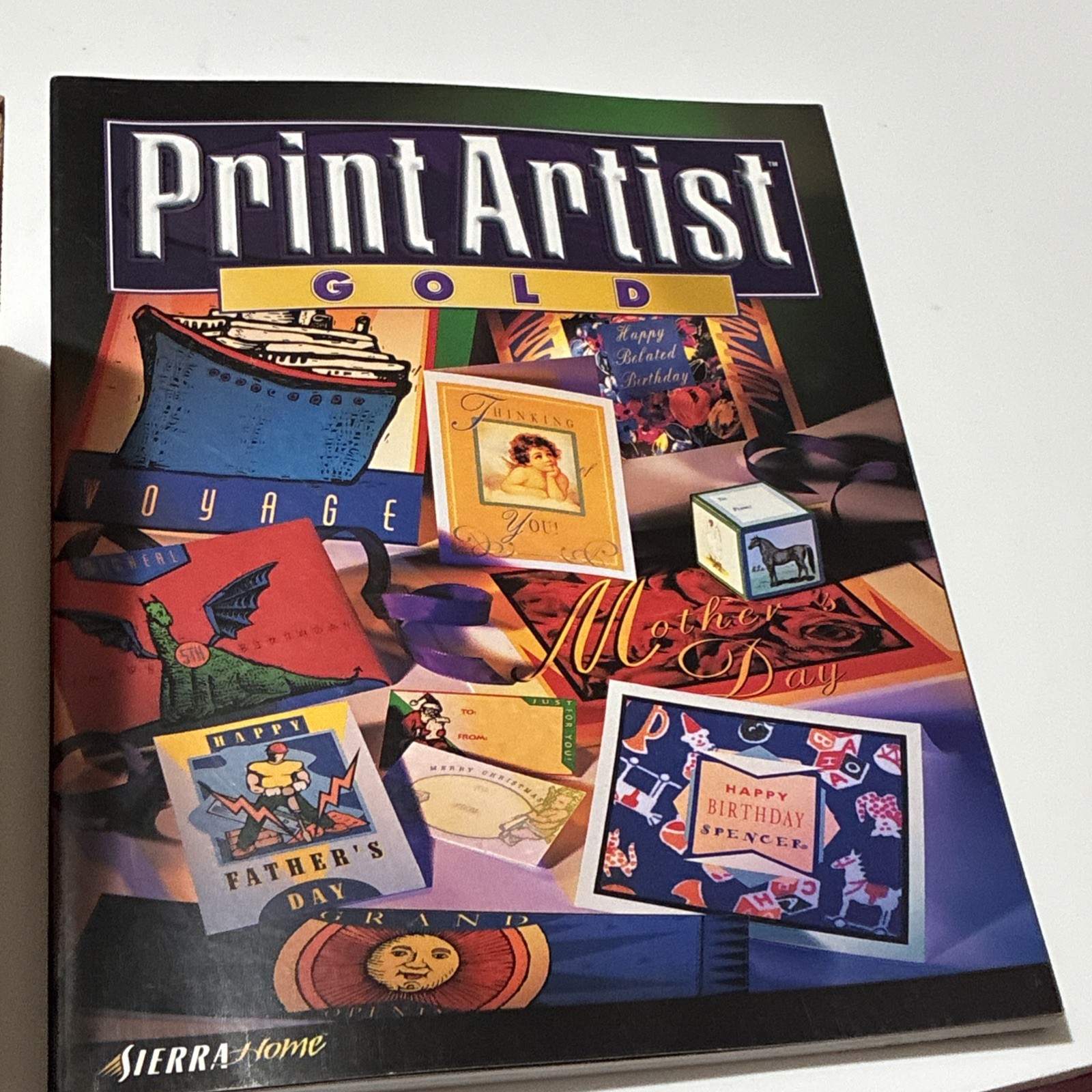 Vintage Print Artist Gold software by Sierra Home, for Windows 95 /Mac CD Rom