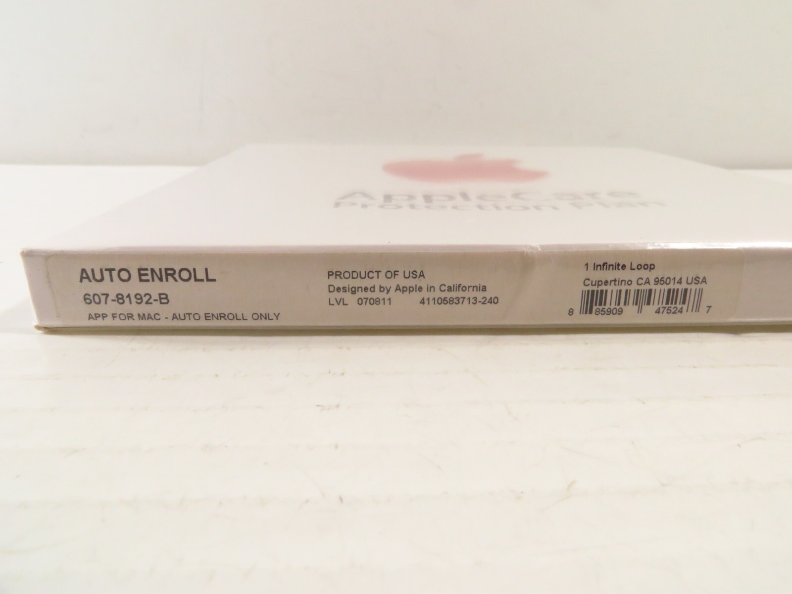 AppleCare Protection Plan Auto Enroll Only App for Mac 607-8192-B, New Sealed