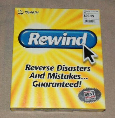 REWIND – Vintage 2000 Power ON Software CD for MAC R100N-16739 Sealed