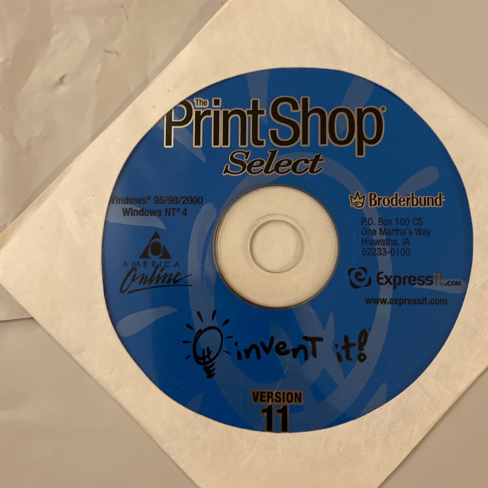 Vintage Broderbund – The Print Shop Version 11 Software