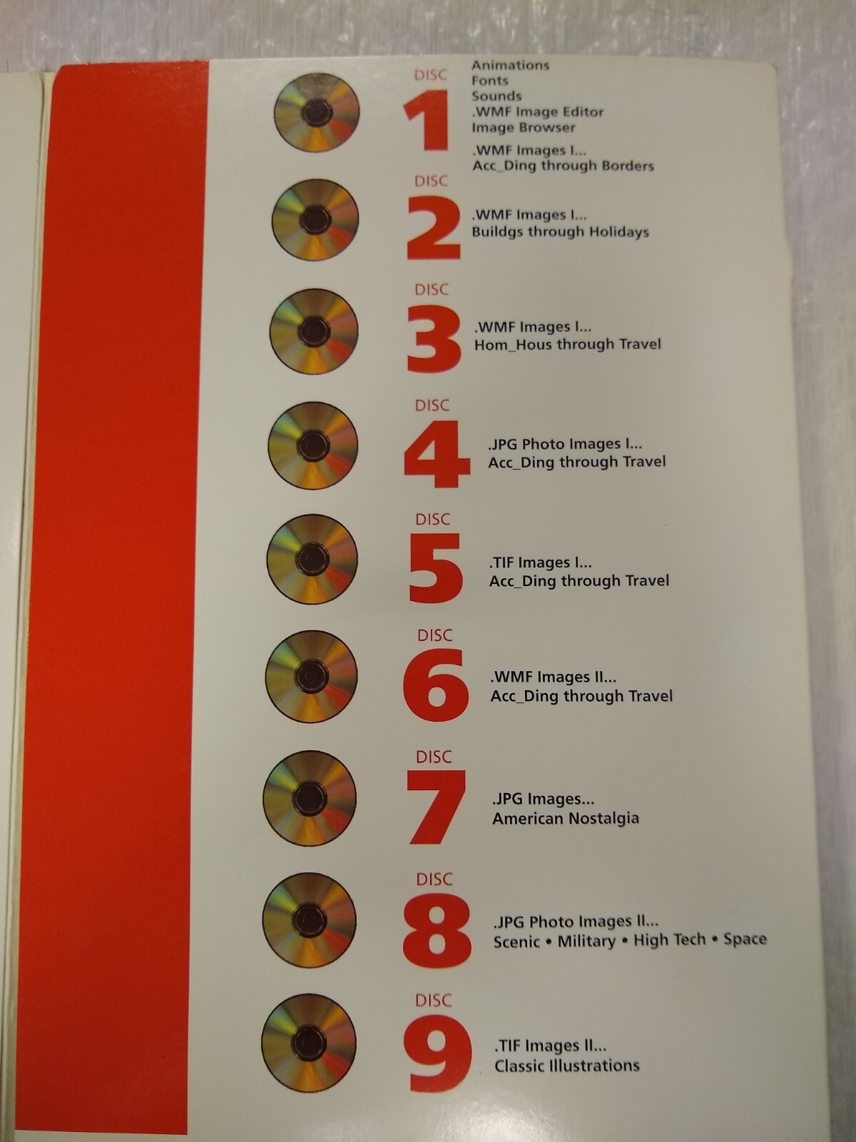 Clickart 125,000 – 9 CD Set in Folder ONLY – See Description and Pictures