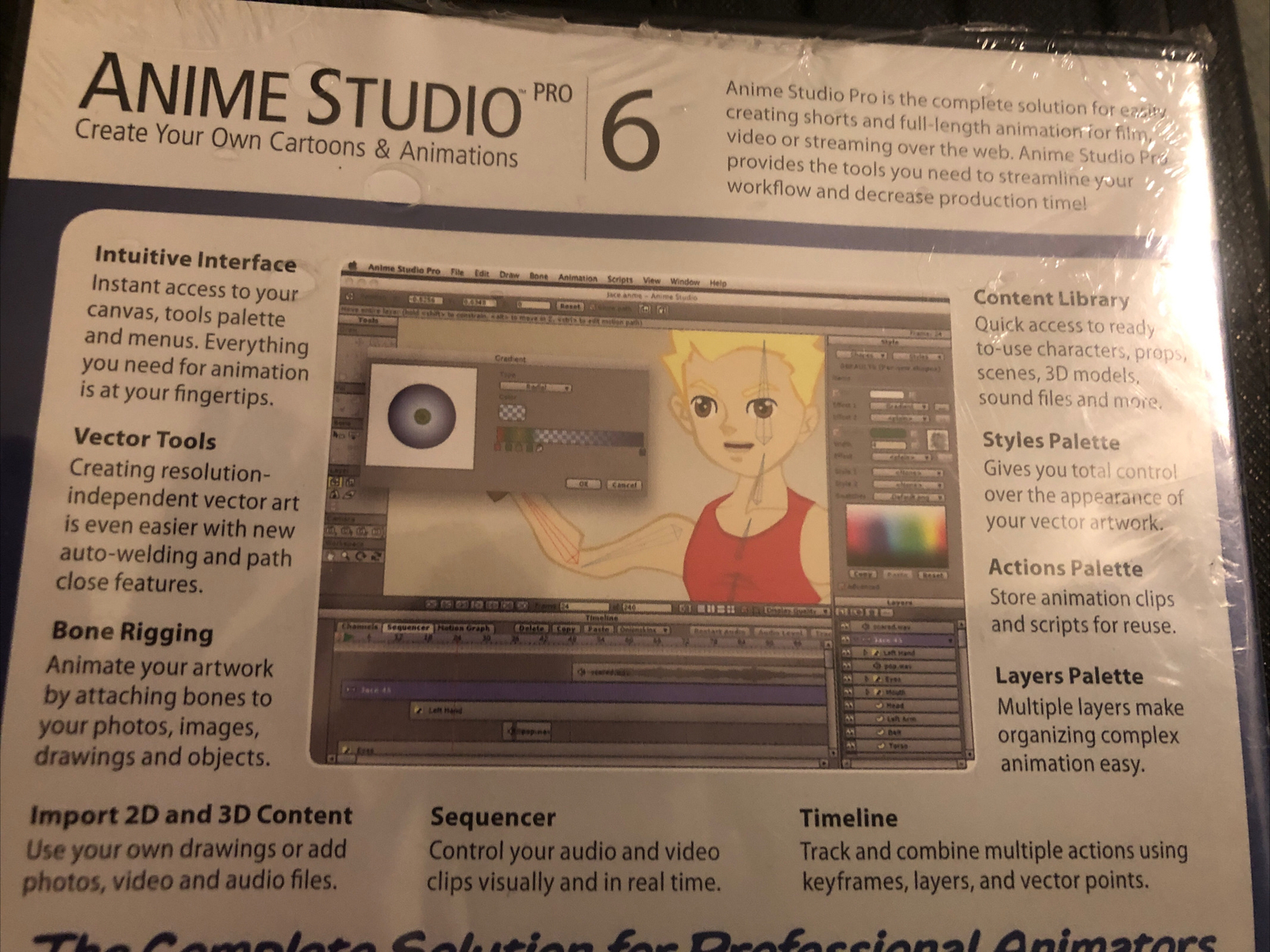 Anime Studio 6: The Official Guide by Kelly L. Murdock – New in Shrink Wrap