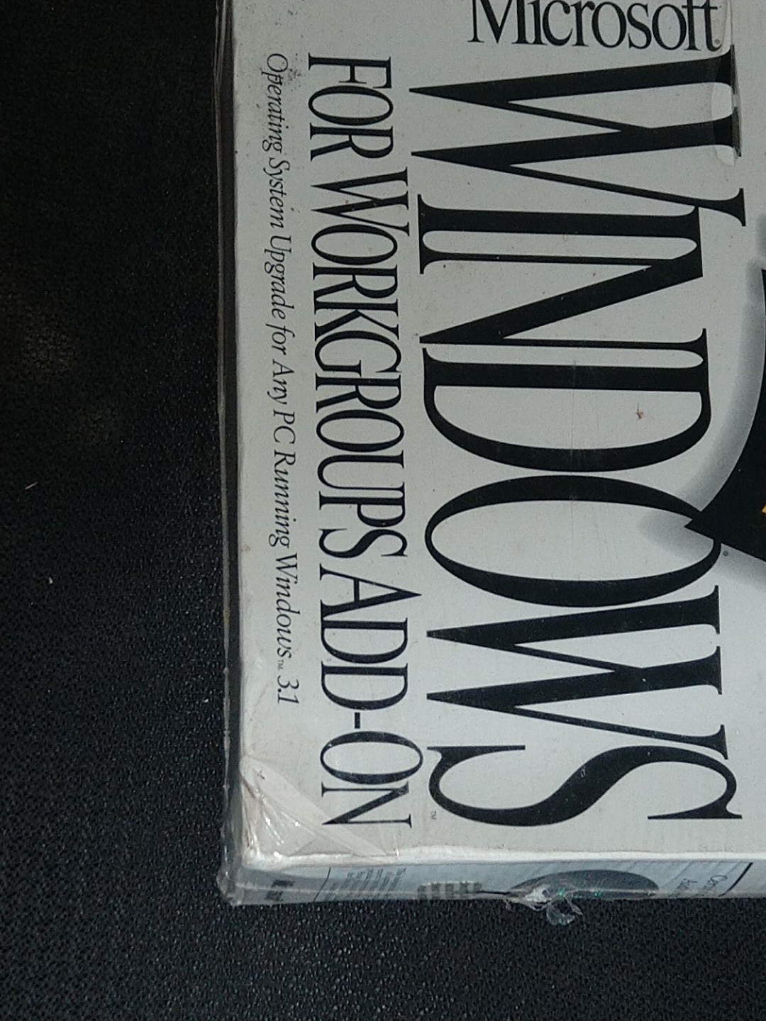 Microsoft Windows for Workgroups Add-on Upgrade for 3.1 Sealed New in Box 1994