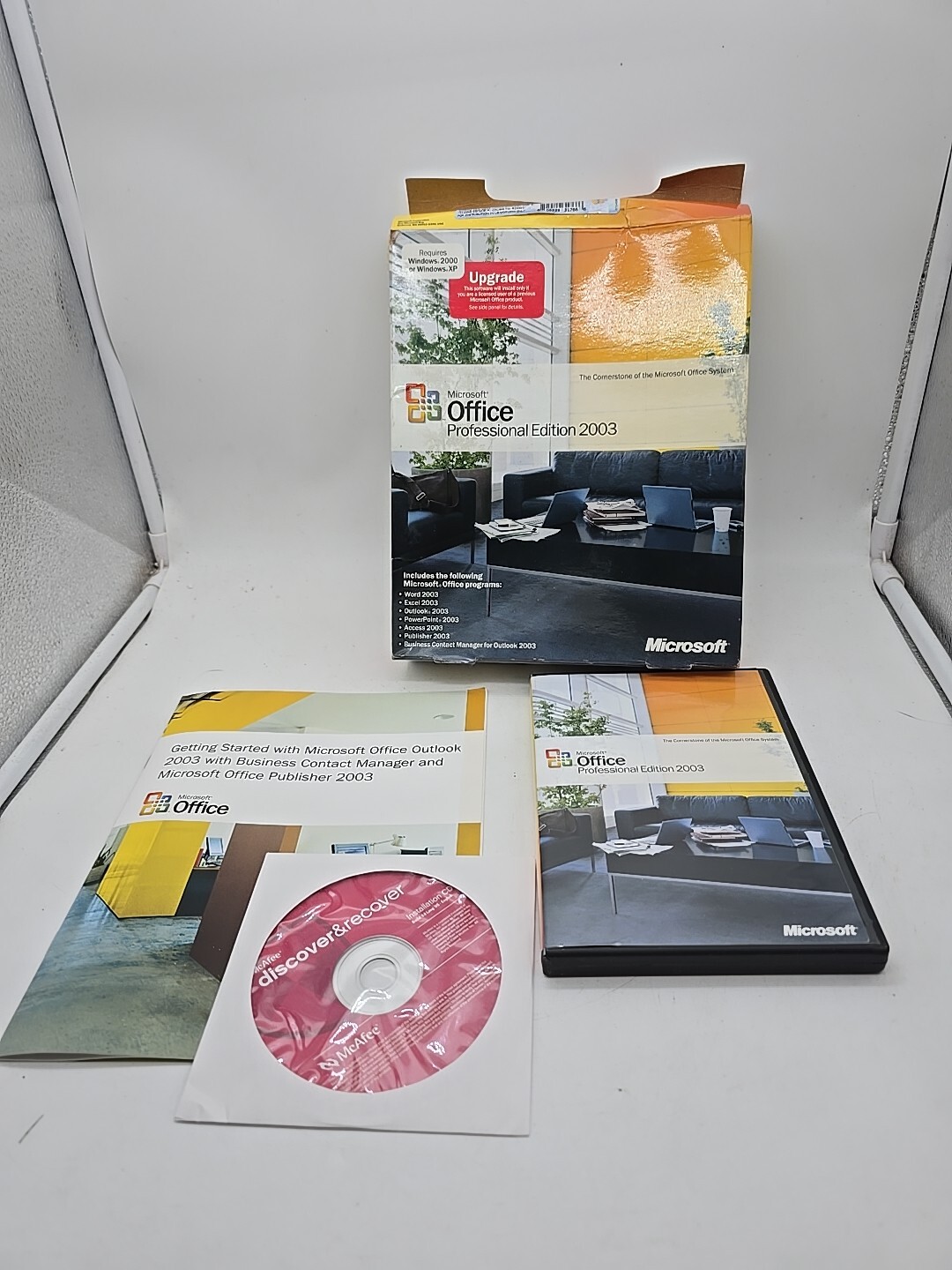 Microsoft Office Professional Edition 2003 Upgrade & McAfee Discover & Recover