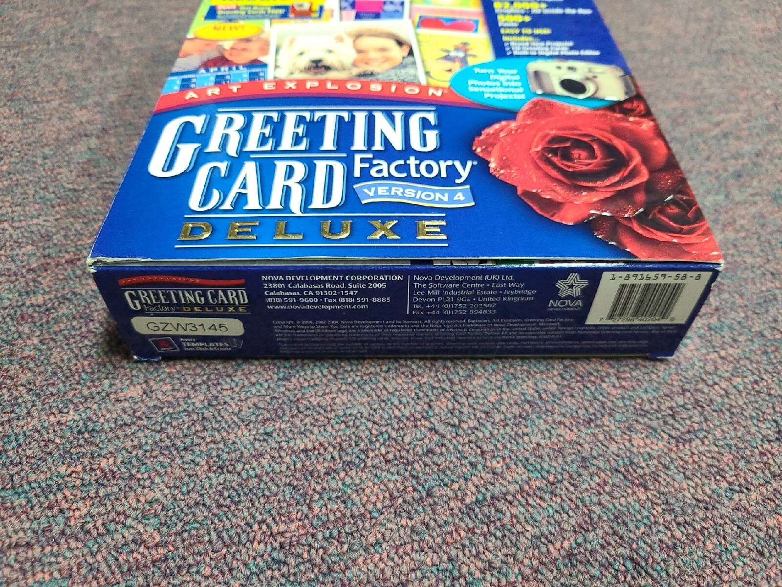 Art Explosion Greeting Card Factory Deluxe Version 4 WIN98/2K/ME/XP