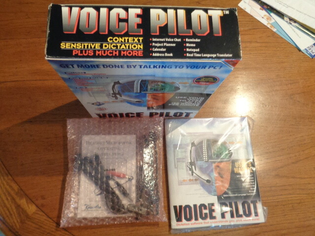 Voice Pilot Computer Dictation Typing Software Windows 95 VTG 1997 CD Headset
