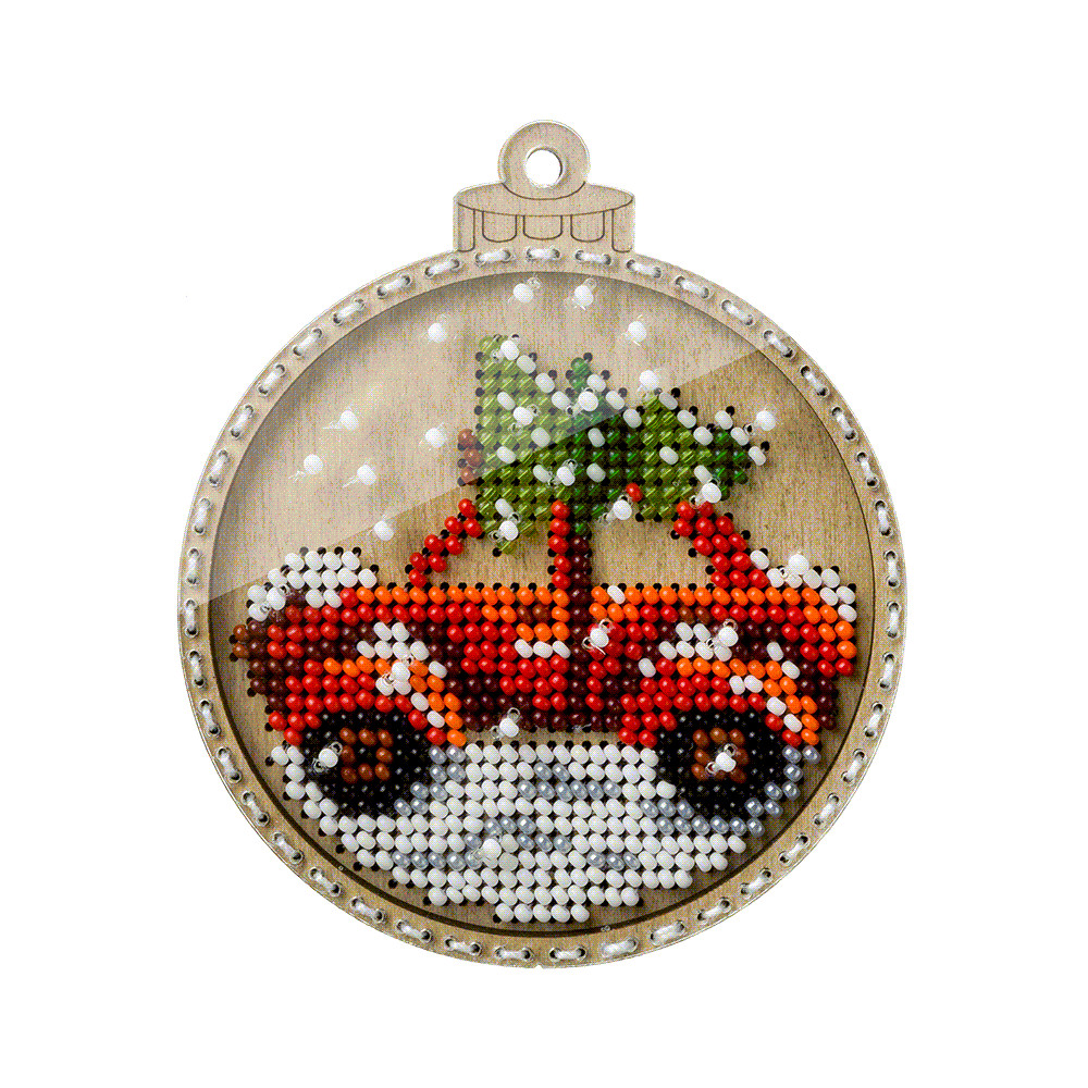 Wonderland Crafts Set for embroidery with beads on wood FLK-371