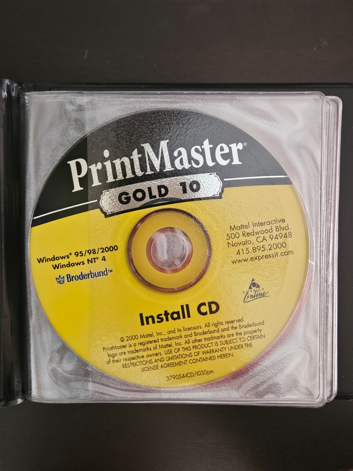 PrintMaster Gold 10 Excellent CDs Broderbund Software Windows 95 98 PC Desktop