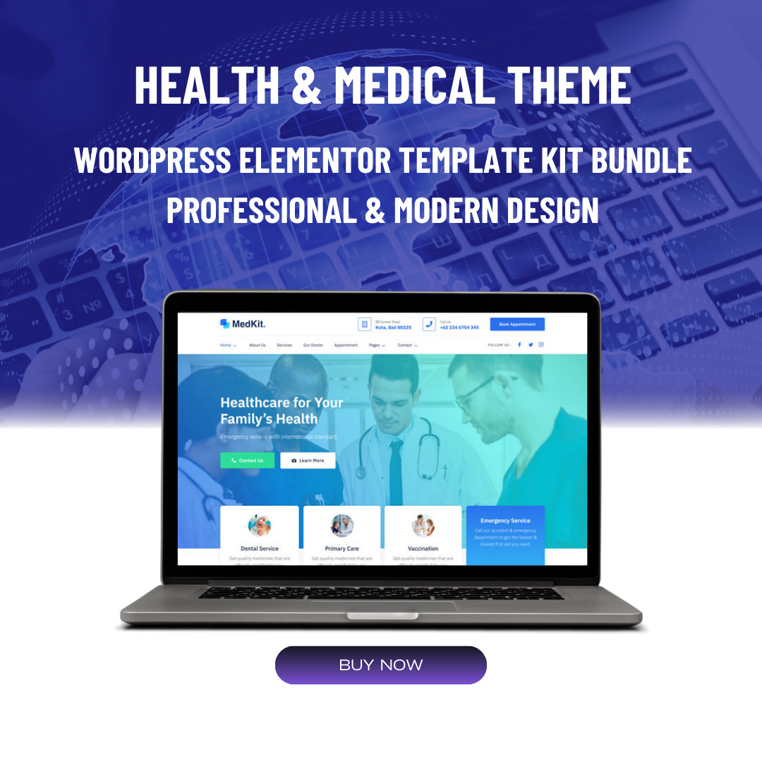 Premium WordPress Elementor Template Kit Bundle | Health & Medical theme