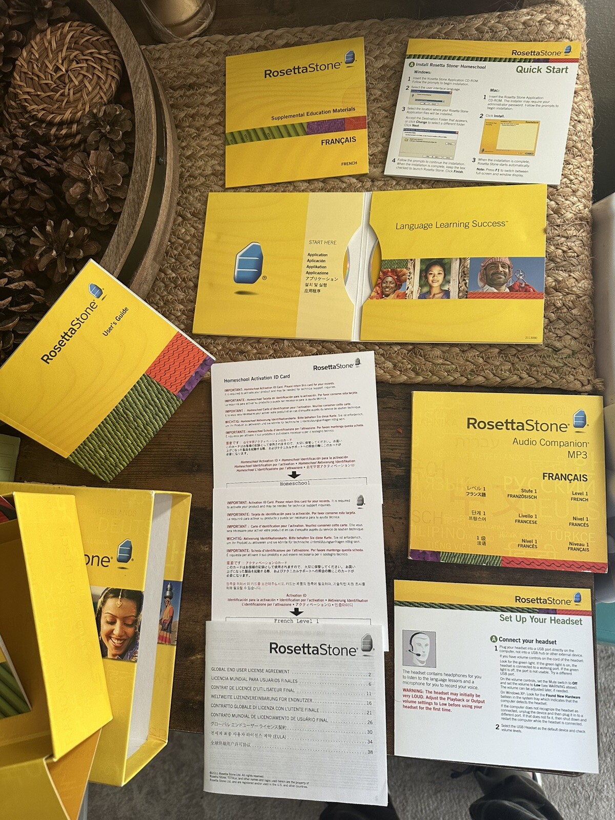 Learn French Rosetta Stone Francais Level 1 HomeSchool Edition Language