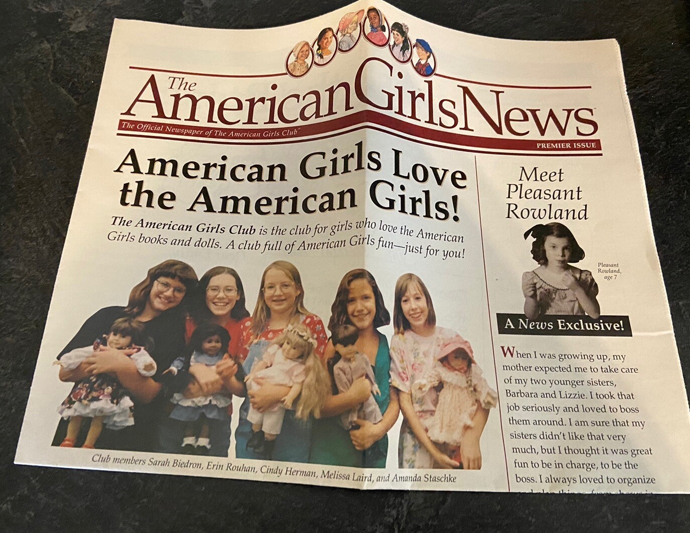 The American Girls Premiere Metal Tin With User Guide Handbook Hat CD & More