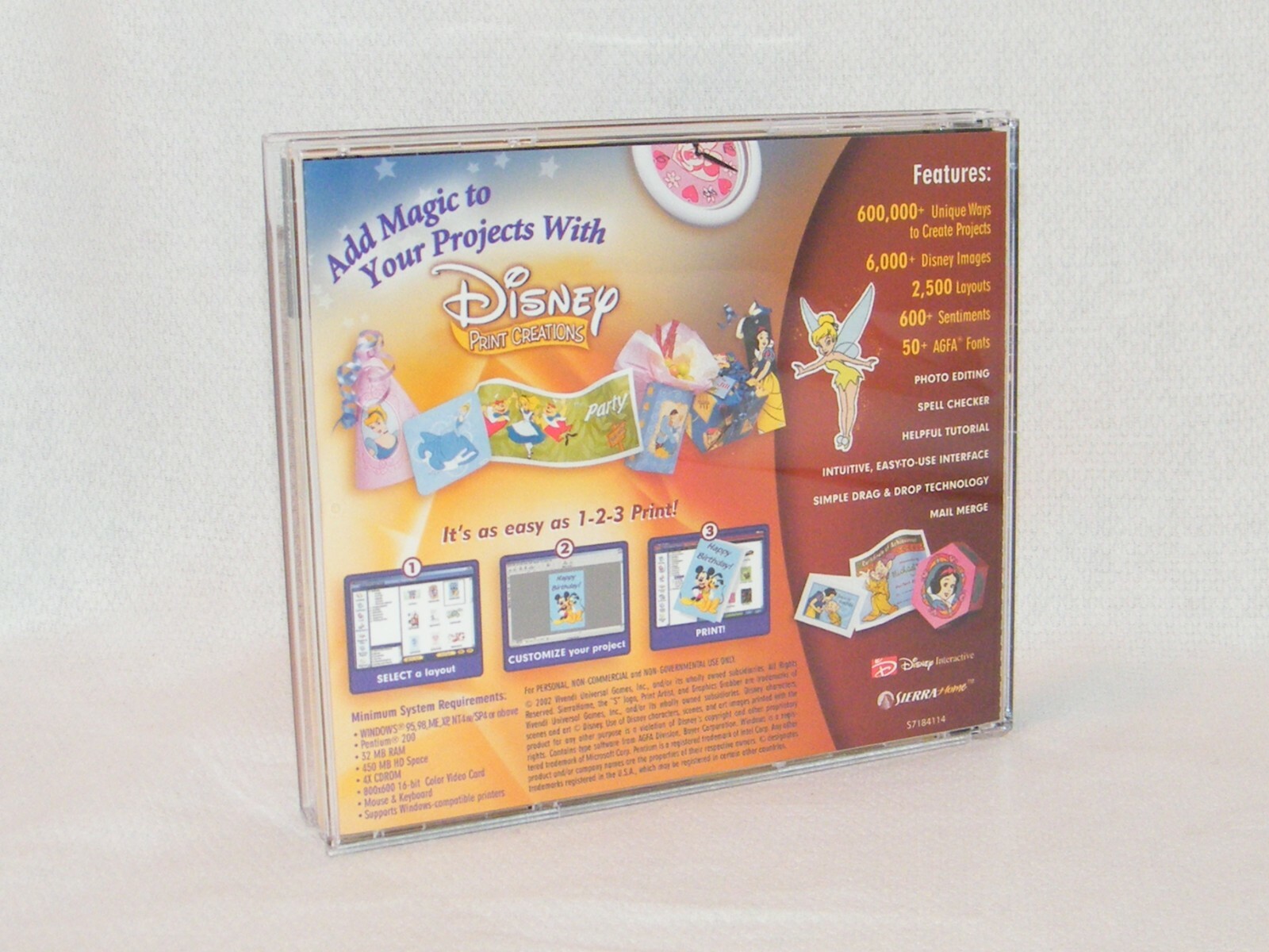 Disney Print Creations Collection I Create Projects Stickers Cards PC CD Mickey