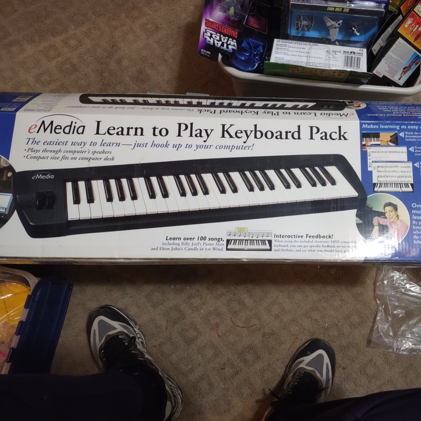 NEW eMedia Learn to Play Electric Keyboard Pack OPEN BOX WORKS W/WIN & MAC