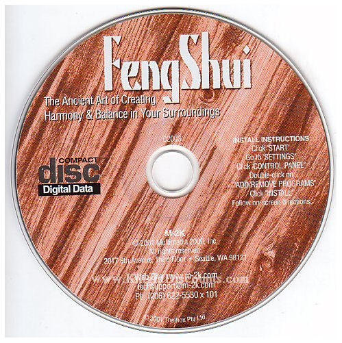 FENG SHUI – Home & Health Improvement Guide for Windows PC Software – NEW CD