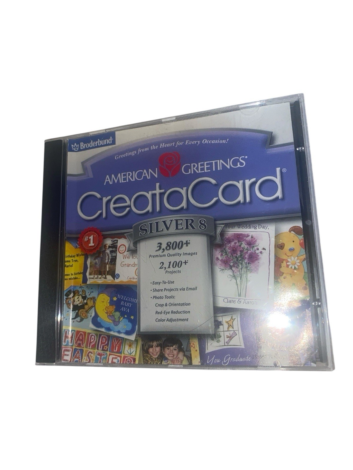 Vtg Brøderbund American Greetings CreataCard Silver 8 Disc “Appears” Excellent