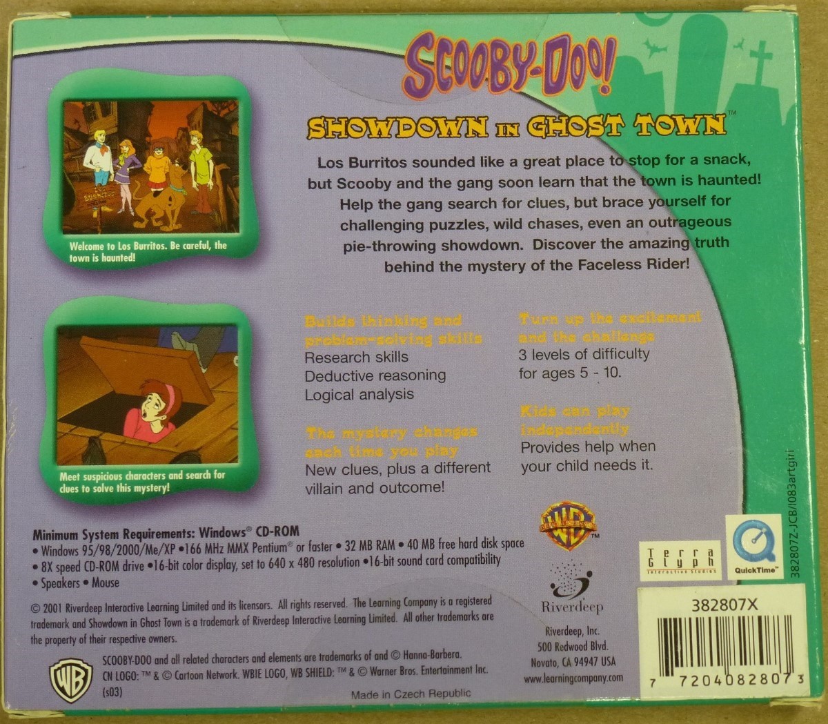Video Game PC Scooby Doo Showdown Ghost Town The Learning Company NEW Jewel