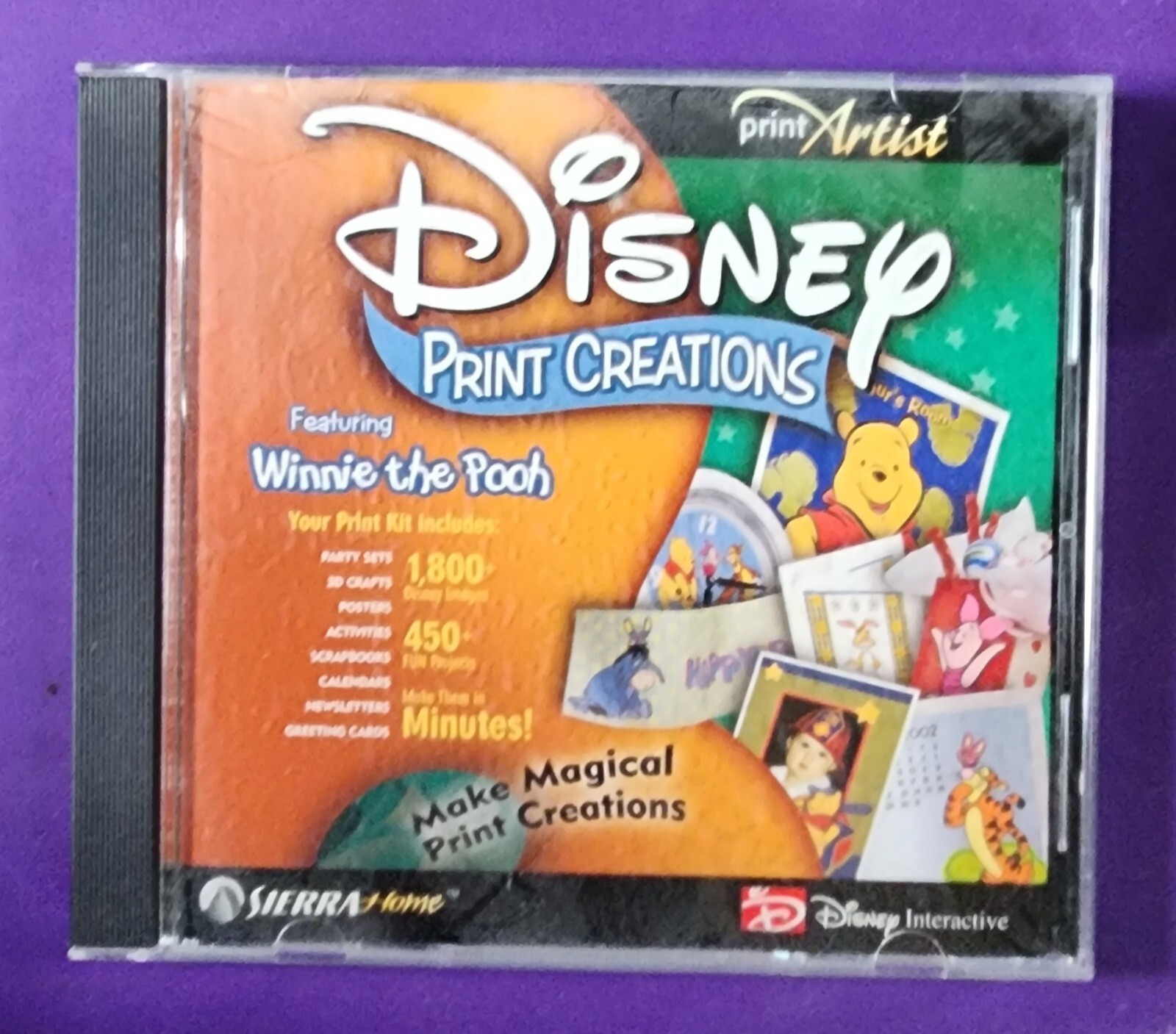 SIERRA Disney Print Creations Collection Featuring Winnie the POOH – Windows PC