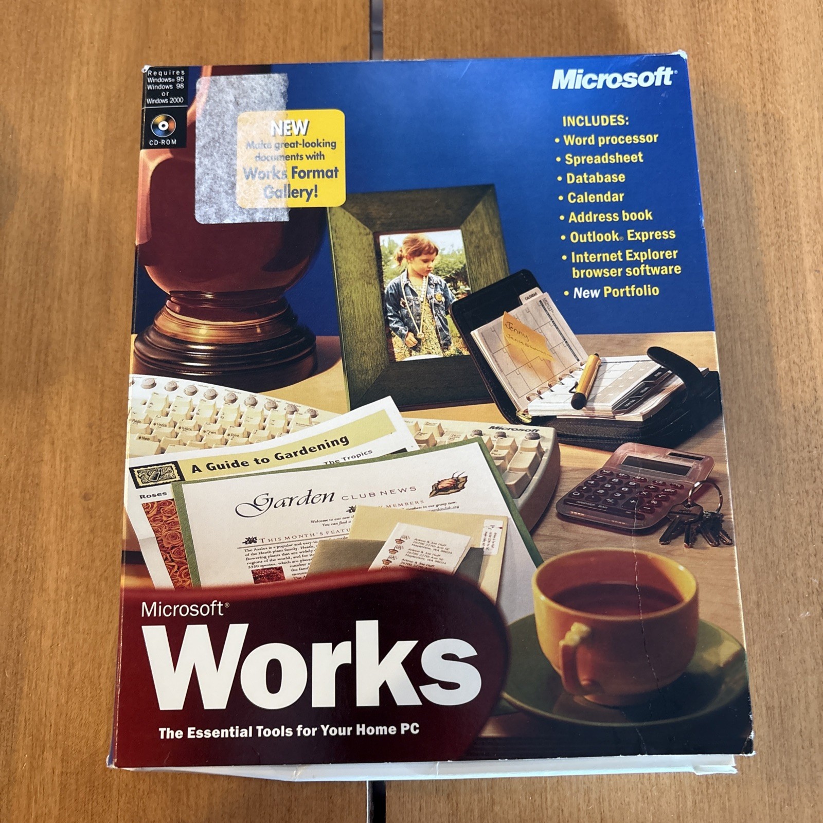 Microsoft Works 6.0 The Essential Tools For Your Home PC Big Box VG & Key