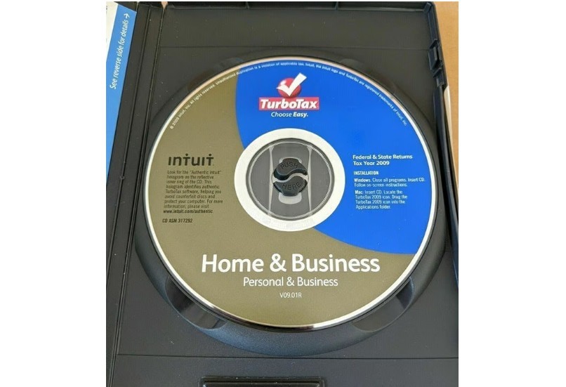 Intuit TURBO TAX 2009 HOME & BUSINESS FEDERAL & STATE RETURNS Turbotax + E-File