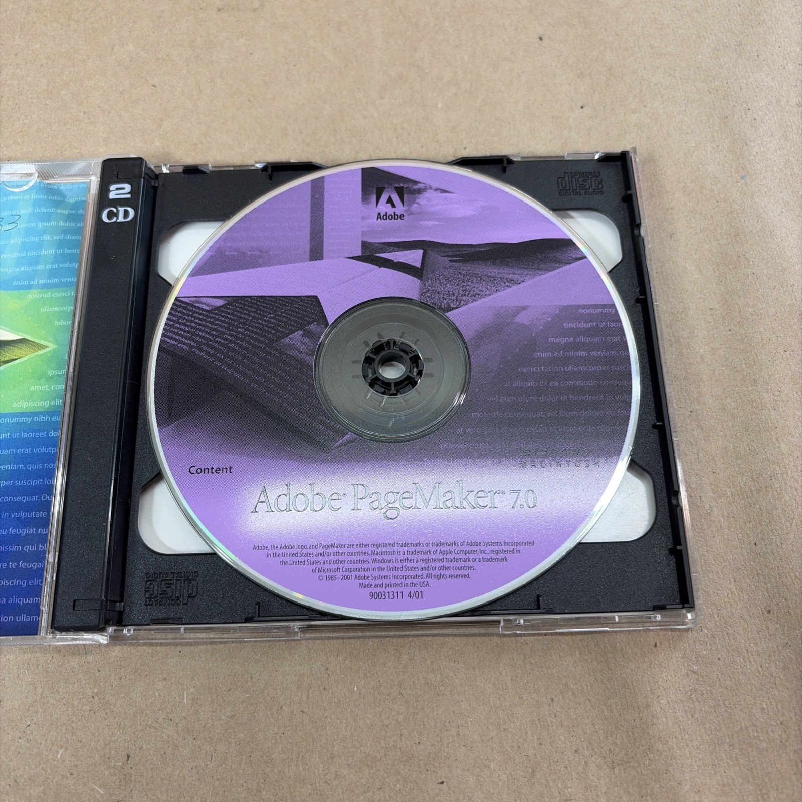 Adobe PageMaker 7.0 for Windows/Mac 2 CD Set Windows Upgrade with Key READ