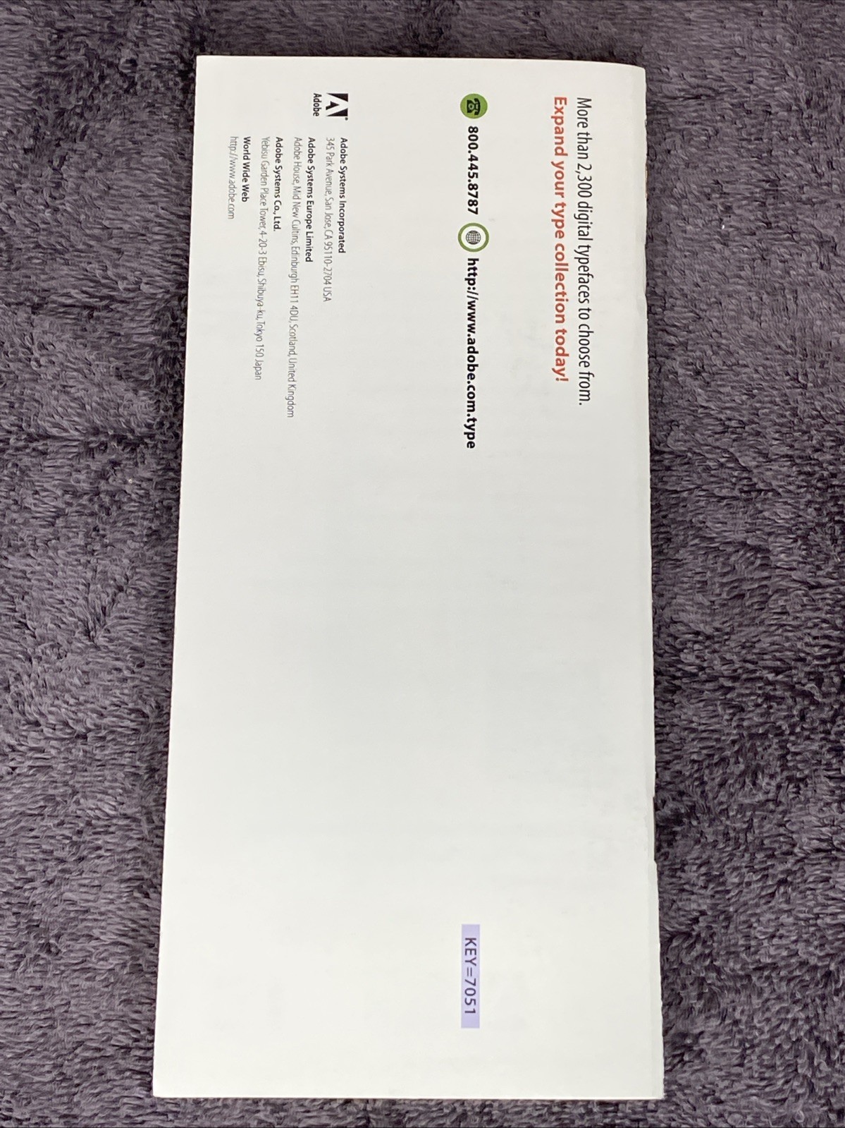 The Adobe Type Library Booklet Manager Fonts HTF Samples Manual Spring 1997 VTG