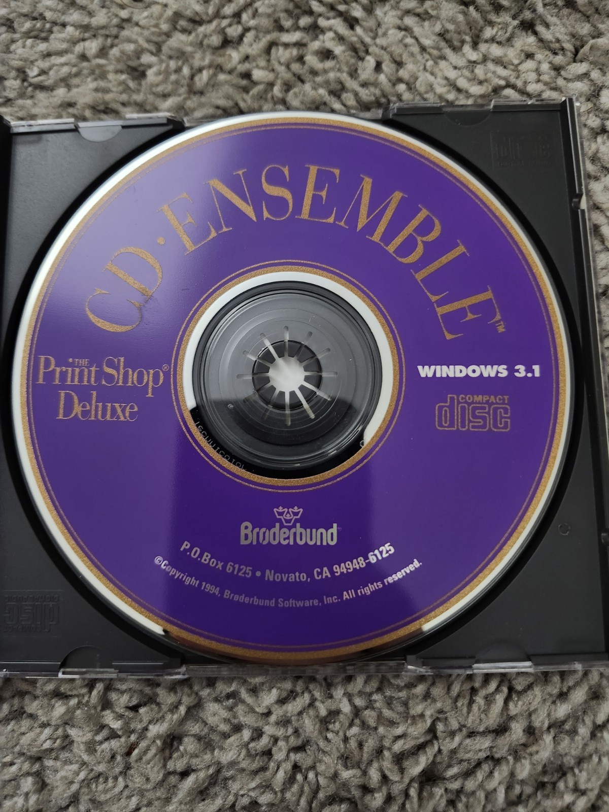 The Print Shop Deluxe CD Ensemble PC CD-ROM Broderbund 1994