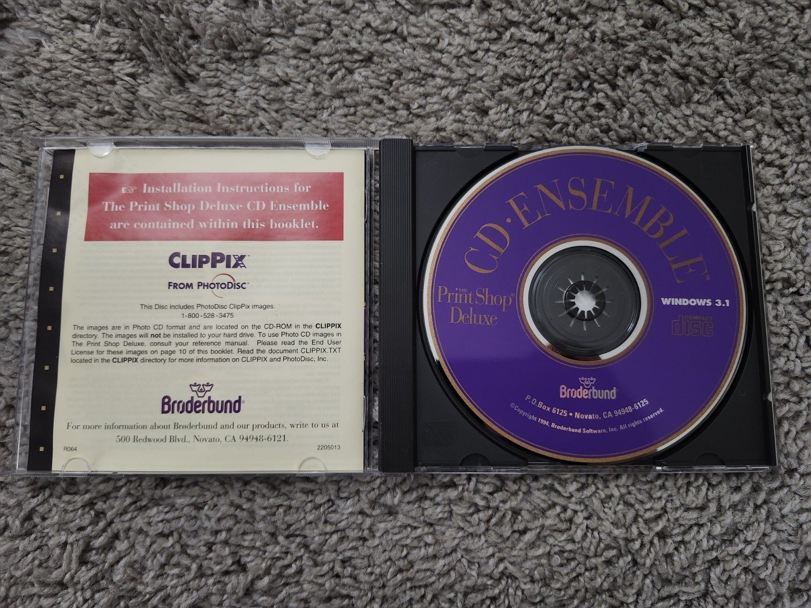 The Print Shop Deluxe CD Ensemble PC CD-ROM Broderbund 1994
