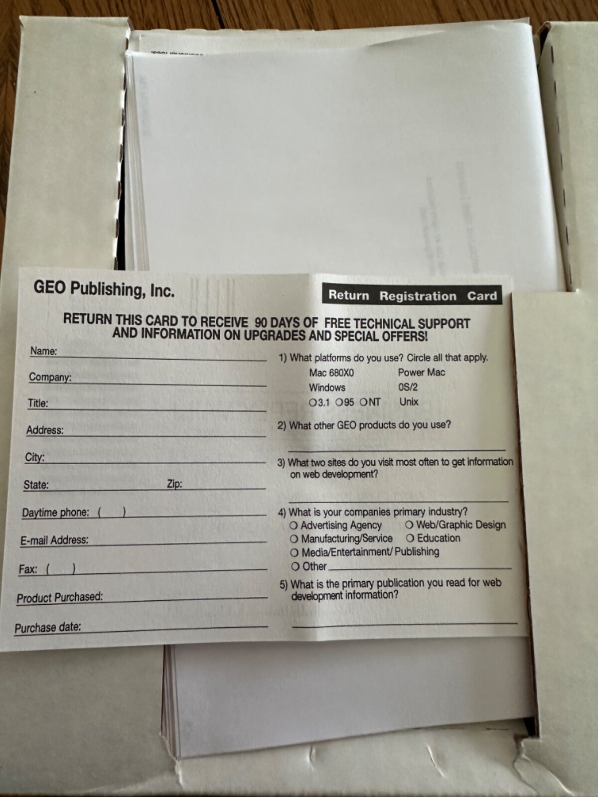 NEW-Emblaze Hot Spots Geo Windows PC Mac Software Disc Original Package 97