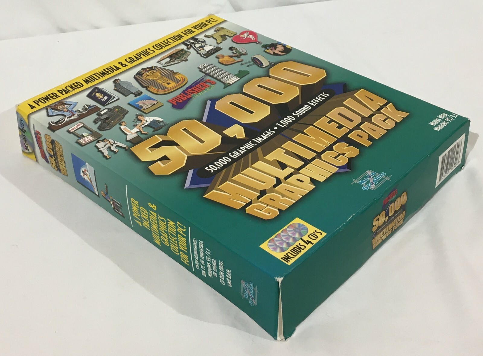 Publisher’s Paradise 50,000 Multimedia Graphics Pack Windows 3.1 95 Software