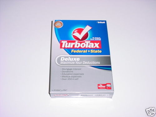 Turbotax 2007 Deluxe with state. Turbo tax. New.