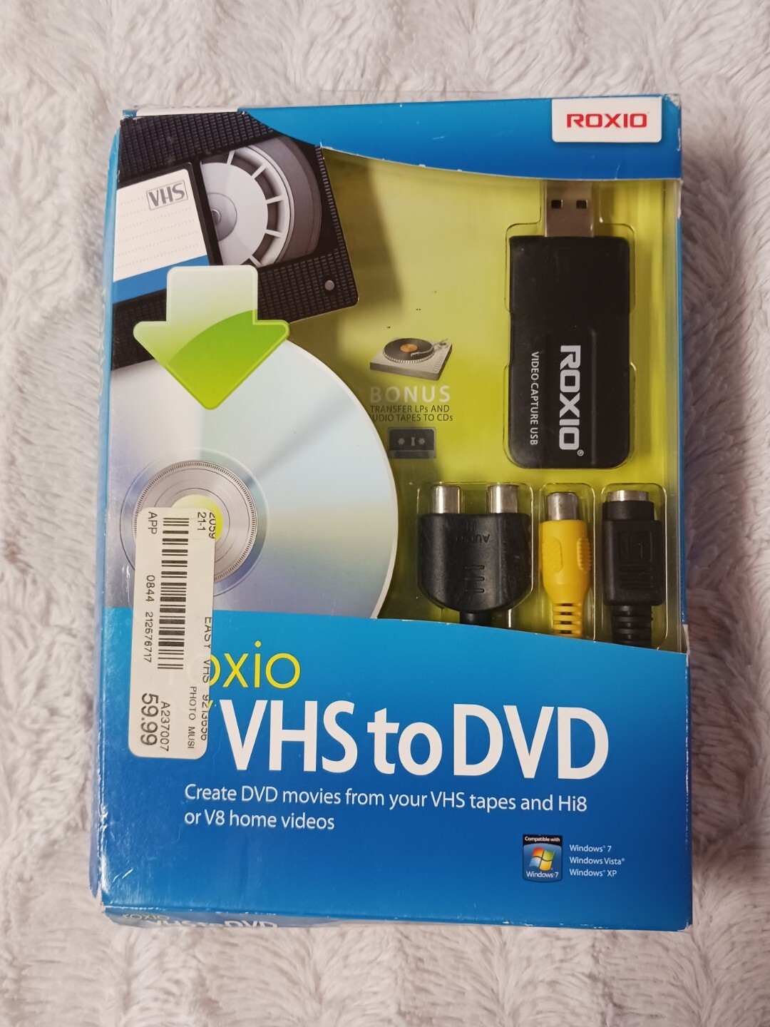 Roxio Easy VHS to DVD for Windows Create DVD Movies from VHS Hi8 V8