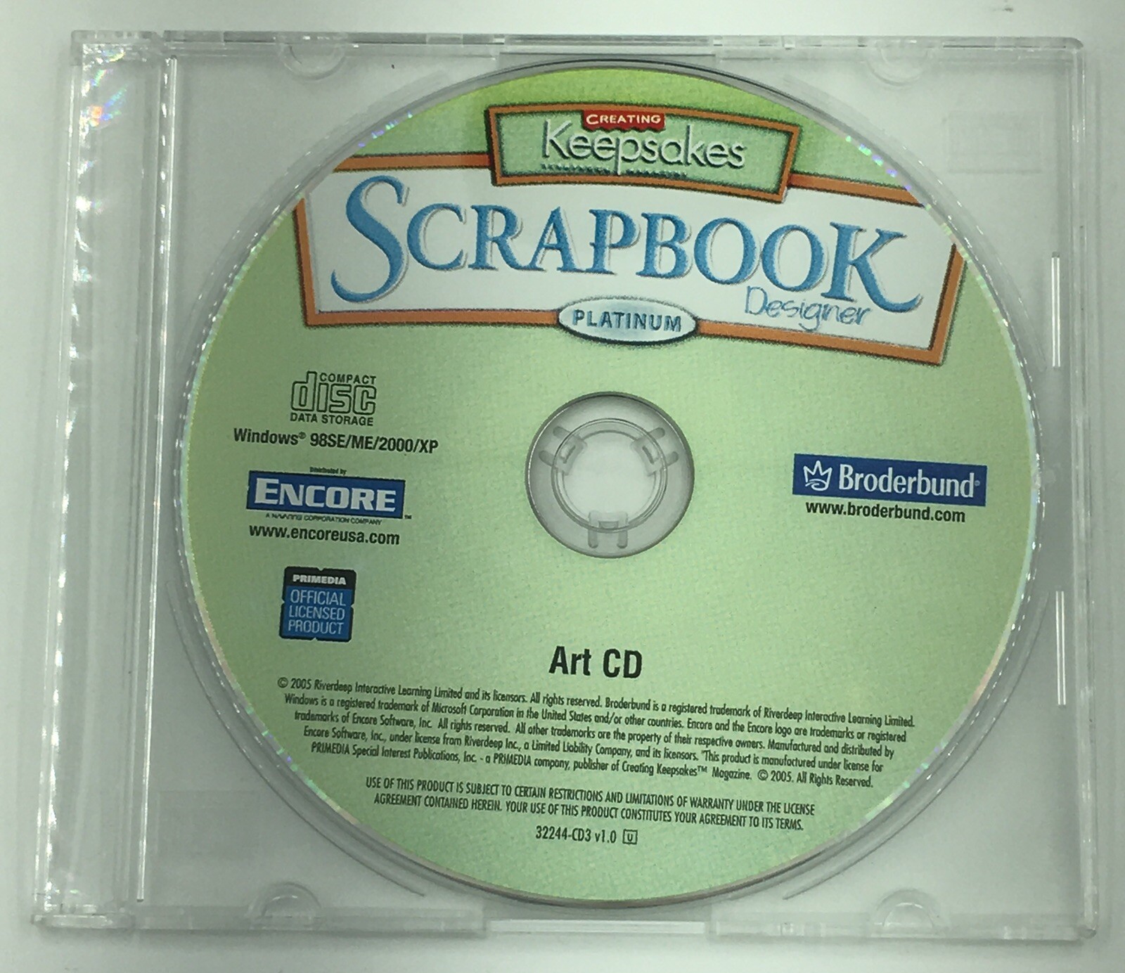 Broderbund Creating Keepsakes Scrapbook Designer Platinum 3 CD Set