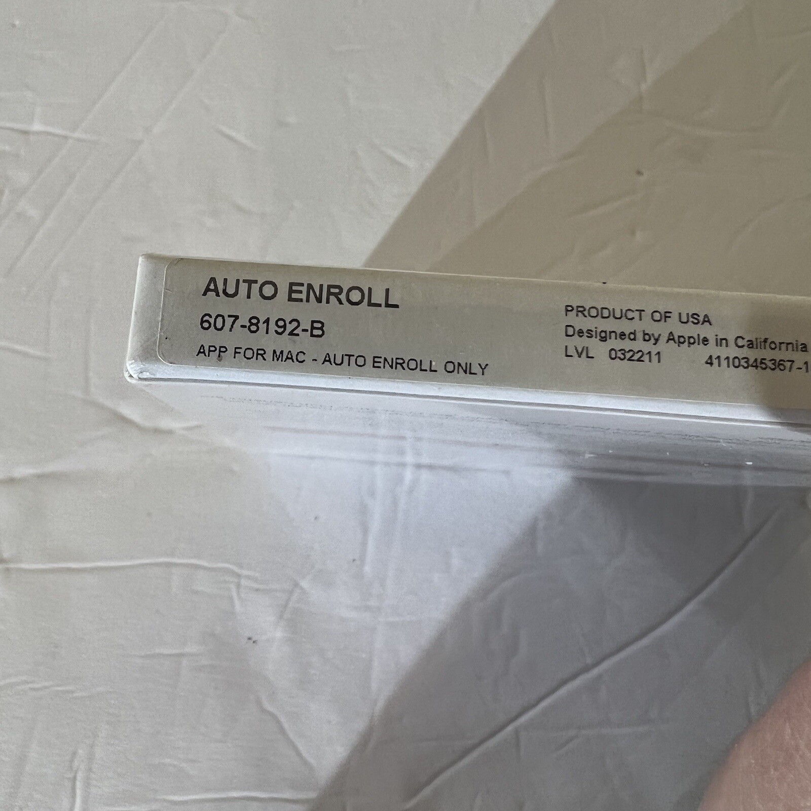New AppleCare Protection Plan – Auto Enroll 607-8192-B – Sealed