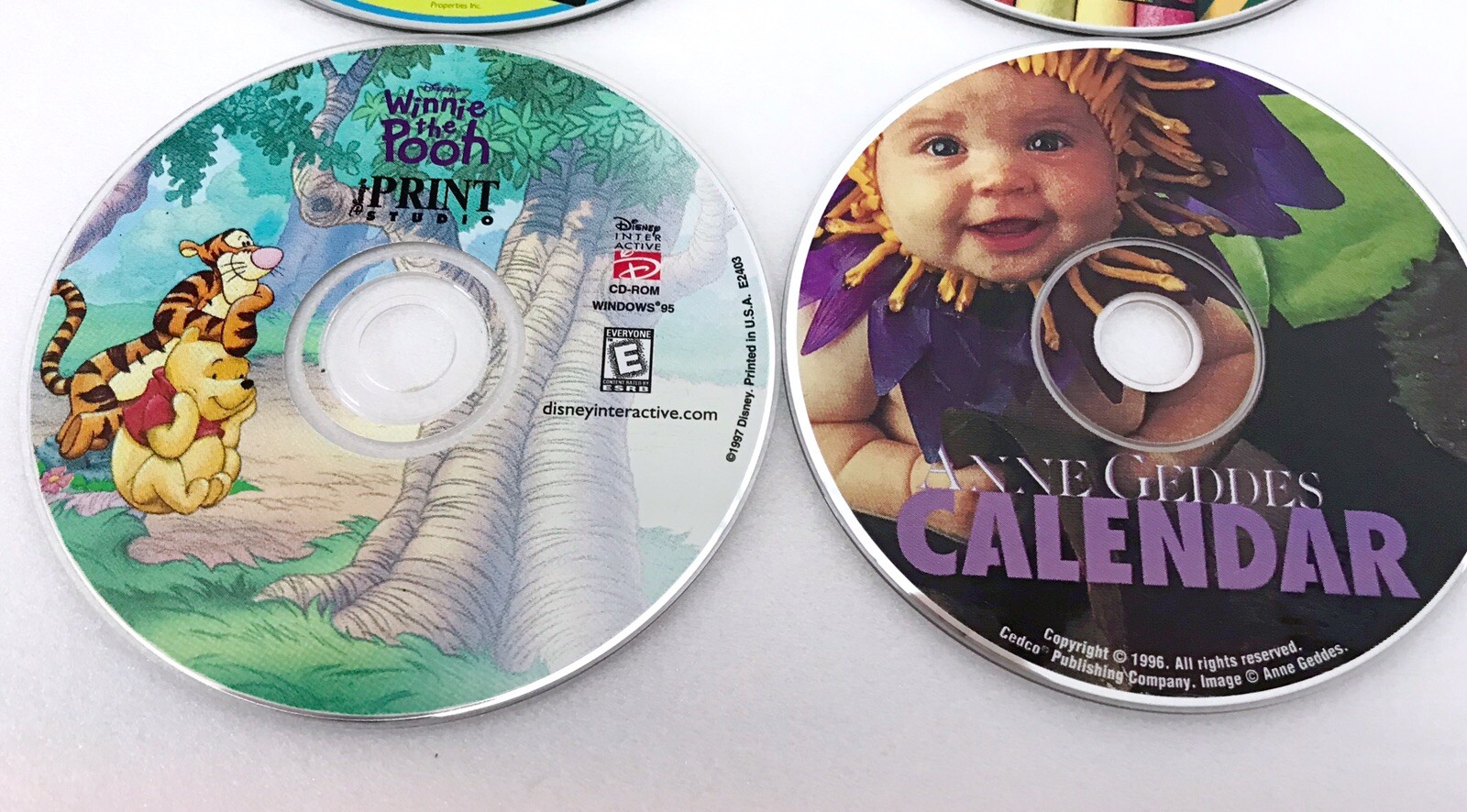 12 Vintage Kids CDs Winnie The Pooh, Mike Mulligan, Kid Pix & More Windows